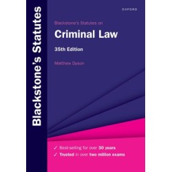 Blackstone's Statutes on Criminal Law