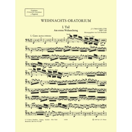Christmas Oratorio BWV 248 (Cello/Bass Part)