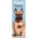 French Bulldog Slim Calendar 2026  Dog Breed Slimline Calendar - 12 Month