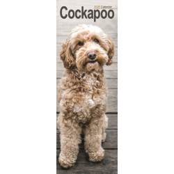 Cockapoo Slim Calendar 2026  Dog Breed Slimline Calendar - 12 Month