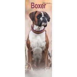 Boxer Slim Calendar 2026  Dog Breed Slimline Calendar - 12 Month
