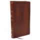 NKJV Giant Print End-of-Verse Reference Bible, Brown Leathersoft, Red Letter, Comfort Print: Holy Bible