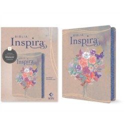 Biblia Inspira NTV con Filament  (SentiPiel, Acuarela rosa)