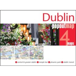 Dublin PopOut Map - pocket size, pop up map of Dublin city centre