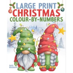 Large Print Christmas Colour-by-Numbers