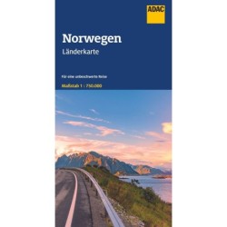 ADAC Länderkarte Norwegen