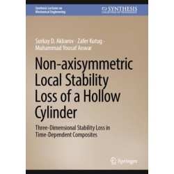 Non-axisymmetric Local Stability Loss of a Hollow Cylinder: Three-Dimensional Stability Loss in Time-Dependent Composites