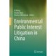 Environmental Public Interest Litigation in China