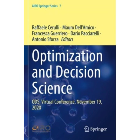 Optimization and Decision Science: ODS, Virtual Conference, November 19, 2020
