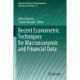 Recent Econometric Techniques for Macroeconomic and Financial Data