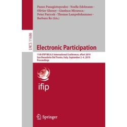 Electronic Participation: 11th IFIP WG 8.5 International Conference, ePart 2019, San Benedetto Del Tronto, Italy, September 2–4, 2019, Proceedings