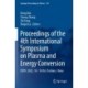 Proceedings of the 4th International Symposium on Plasma and Energy Conversion: ISPEC 2022, 14-16 Oct, Foshan, China