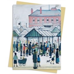 L.S. Lowry: Market Scene Greeting Card Pack: Pack of 6