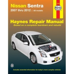 Nissan Sentra all models from (2007-2012) Haynes Repair Manual (USA): 2007-12