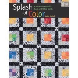 Splash of Color: A Rainbow of Brilliant Black-And-White Quilts