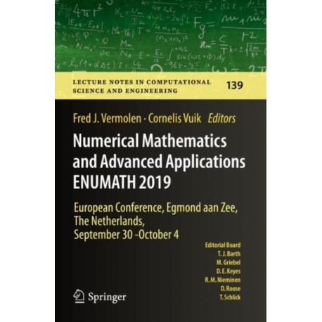 Numerical Mathematics and Advanced Applications ENUMATH 2019: European Conference, Egmond aan Zee, The Netherlands, September 30 - October 4