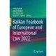 Balkan Yearbook of European and International Law 2022