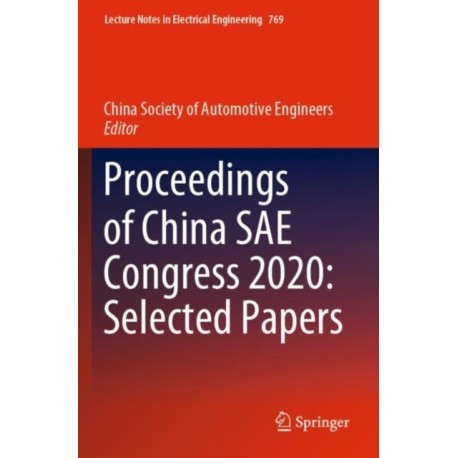 Proceedings of China SAE Congress 2020: Selected Papers