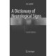A Dictionary of Neurological Signs