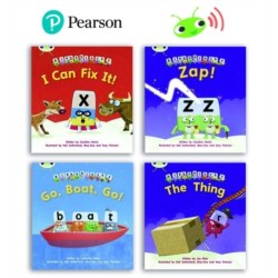 Learn to Read at Home with Bug Club Phonics Alphablocks: Phase 3 - Reception term 2 (4 fiction books) Pack B