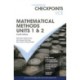 Cambridge Checkpoints VCE Mathematical Methods Units 1&2