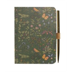 A6 Notebook With Pen - ACS Voysey (Apothecary's Garden)