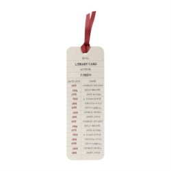 Bookmark Paper - Pulteney Press (Library Card)