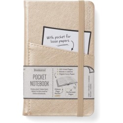 Bookaroo Pocket Notebook (A6) Journal - Gold