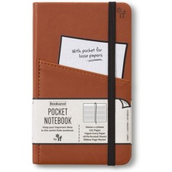 Bookaroo Pocket Notebook (A6) Journal - Brown