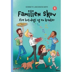 Familien Skov 4 - Fire hot-dogs og en kradser, Blå Læseklub: Familien Skov 4