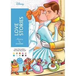Mystery Colouring - Love Stories: Reveal iconic Disney characters with colour by number