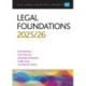 Legal Foundations 2025/26: Legal Practice Course Guides (LPC)