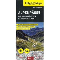 Alpenpässe spezialkarte: Die 336 Schönsten Pässe der Alpen