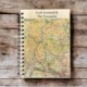OS Map Wooden Lined Notebook - Loch Lomond and The Trossachs National Park