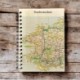 OS Map Wooden Lined Notebook - Pembrokeshire Coast National Park