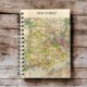 OS Map Wooden Lined Notebook - New Forest National Park