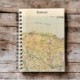 OS Map Wooden Lined Notebook - Exmoor National Park