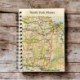 OS Map Wooden Lined Notebook - North York Moors National Park