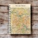OS Map Wooden Lined Notebook - Lake District National Park