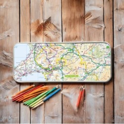OS Map Metal Pencil Tin - Snowdonia National Park