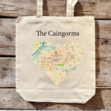 OS Map Premium Canvas Tote Bag - Cairngorms National Park