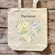 OS Map Premium Canvas Tote Bag - Dartmoor National Park