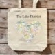 OS Map Premium Canvas Tote Bag - Lake District National Park