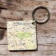 OS Map Wooden Square Key-ring - North York Moors National Park