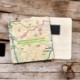 OS Map Wooden Square Magnet - Snowdonia National Park