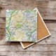OS Map Ceramic Single Coaster - Dartmoor National Park