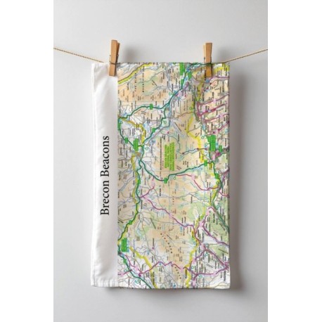 OS Map Tea-towel - Brecon Beacons National Park