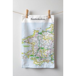 OS Map Tea-towel - Pembrokeshire Coast National Park