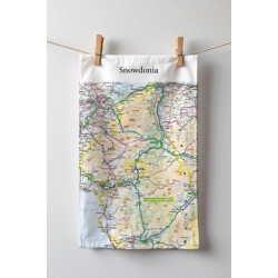 OS Map Tea-towel - Snowdonia National Park