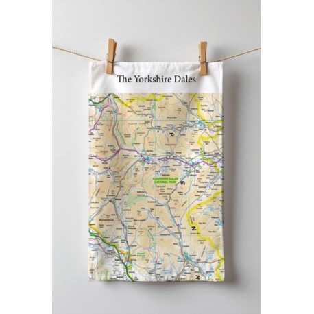 OS Map Tea-towel - Yorkshire Dales National Park
